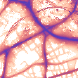 Daytime road noise heatmap for M15 4HF
