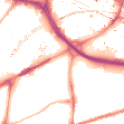 Night-time road noise heatmap for M15 4HF