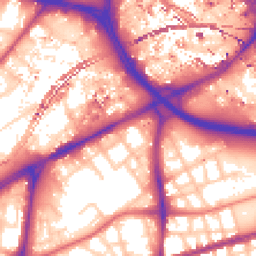 Daytime road noise heatmap for M15 4HH