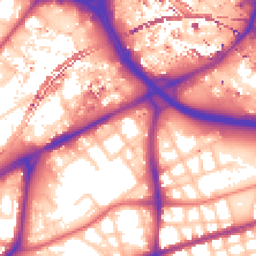 Daytime road noise heatmap for M15 4HJ