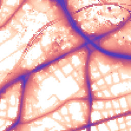 Daytime road noise heatmap for M15 4HN