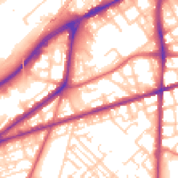 Daytime road noise heatmap for M15 4JL