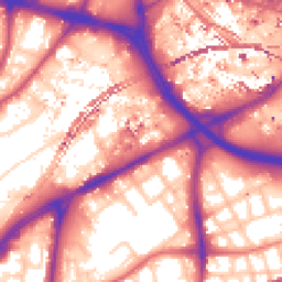Daytime road noise heatmap for M15 4RS