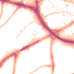Night-time road noise heatmap for M15 4RS