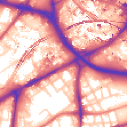 Daytime road noise heatmap for M15 4UY