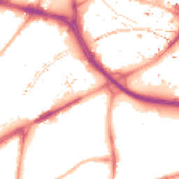 Night-time road noise heatmap for M15 4UY