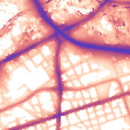 Daytime road noise heatmap for M15 5AJ