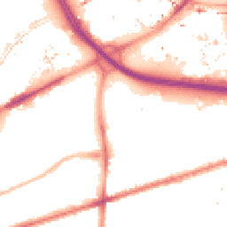 Night-time road noise heatmap for M15 5AJ