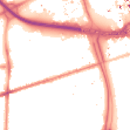 Night-time road noise heatmap for M15 5EA