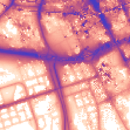 Daytime road noise heatmap for M15 5ED