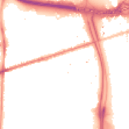 Night-time road noise heatmap for M15 5FW