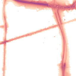 Night-time road noise heatmap for M15 5FX