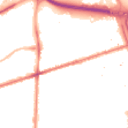 Night-time road noise heatmap for M15 5GE