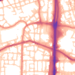 Daytime road noise heatmap for M15 5JN