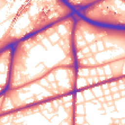 Daytime road noise heatmap for M15 5JQ