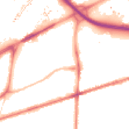 Night-time road noise heatmap for M15 5JQ