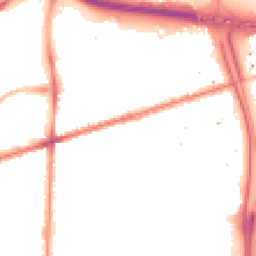 Night-time road noise heatmap for M15 5JW