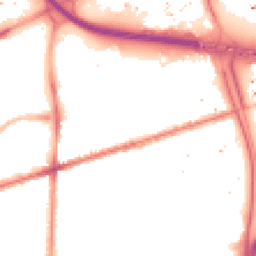 Night-time road noise heatmap for M15 5LZ