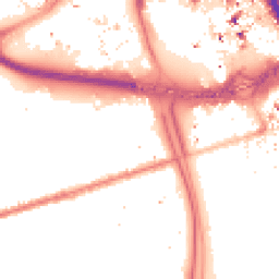 Night-time road noise heatmap for M15 5ND