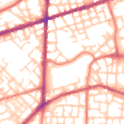 Daytime road noise heatmap for M15 5QH