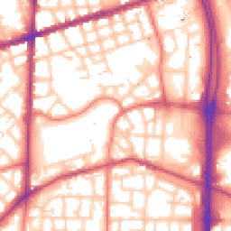 Daytime road noise heatmap for M15 5QQ
