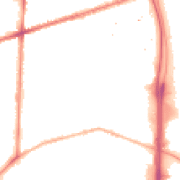 Night-time road noise heatmap for M15 5QR