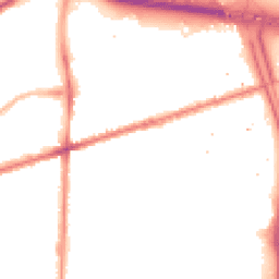 Night-time road noise heatmap for M15 5TE