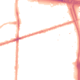 Night-time road noise heatmap for M15 5TG
