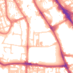 Daytime road noise heatmap for M15 6AB