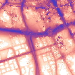 Daytime road noise heatmap for M15 6AF