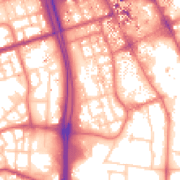 Daytime road noise heatmap for M15 6EN