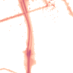 Night-time road noise heatmap for M15 6EW