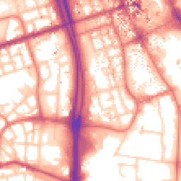 Daytime road noise heatmap for M15 6EZ