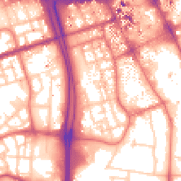 Daytime road noise heatmap for M15 6FL