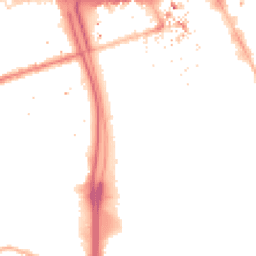 Night-time road noise heatmap for M15 6FL