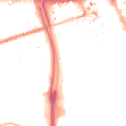 Night-time road noise heatmap for M15 6GA