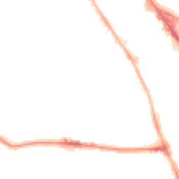 Night-time road noise heatmap for M15 6GD