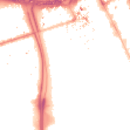 Night-time road noise heatmap for M15 6PJ