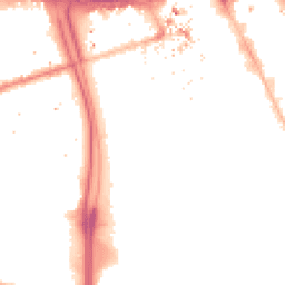 Night-time road noise heatmap for M15 6RP