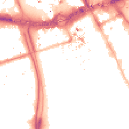 Night-time road noise heatmap for M15 6TB
