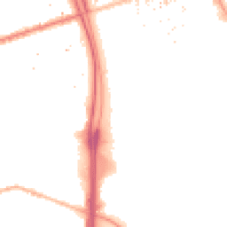 Night-time road noise heatmap for M15 6WH
