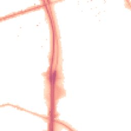 Night-time road noise heatmap for M15 6WS