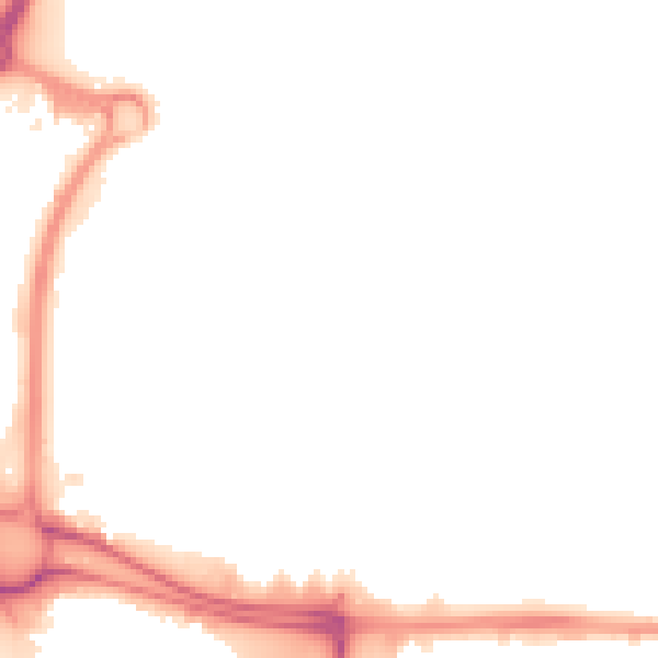 Night-time road noise heatmap for M17 1HQ