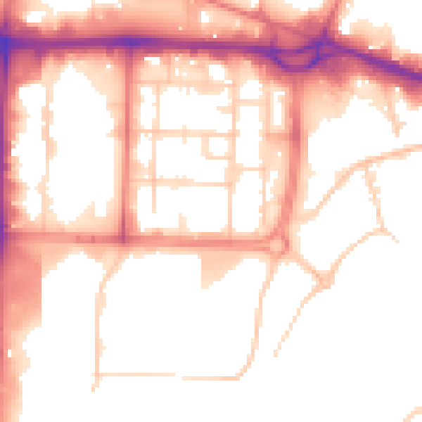Daytime road noise heatmap for M17 1LT