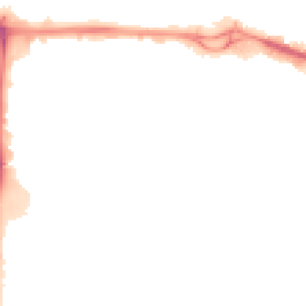Night-time road noise heatmap for M17 1LT