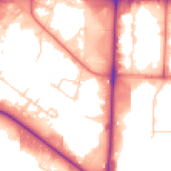 Daytime road noise heatmap for M17 1PH