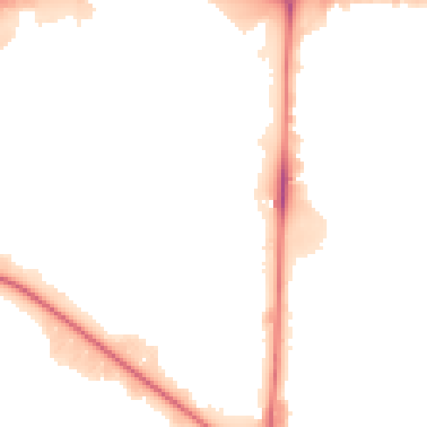 Night-time road noise heatmap for M17 1PH
