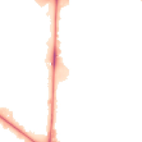 Night-time road noise heatmap for M17 1QD