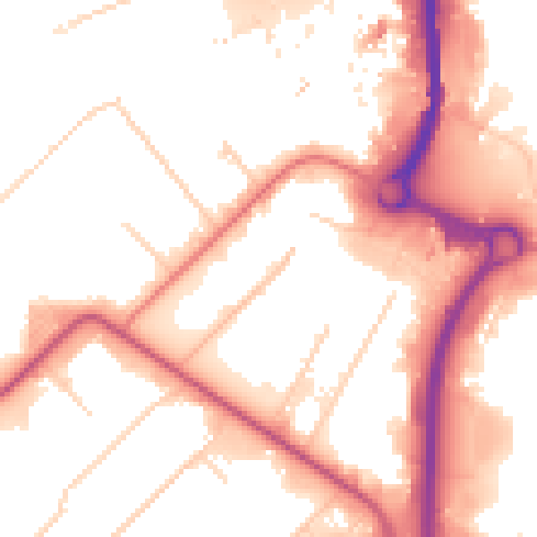 Daytime road noise heatmap for M17 1RE