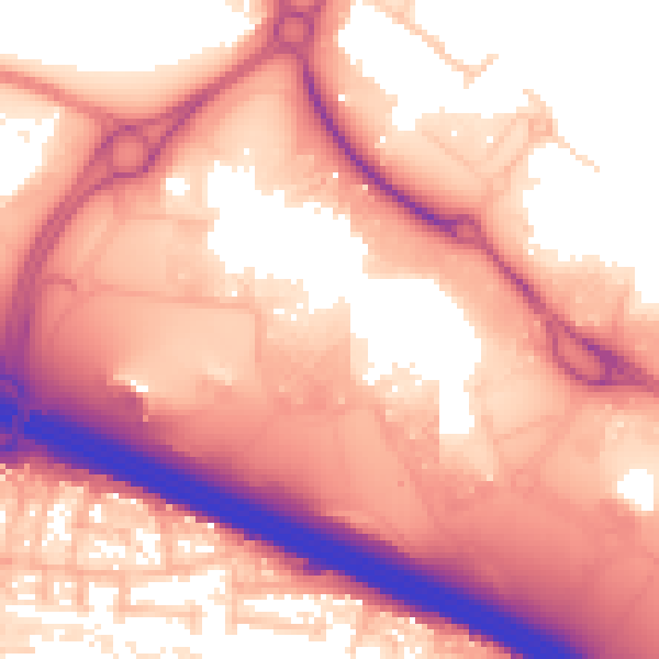 Daytime road noise heatmap for M17 8EH